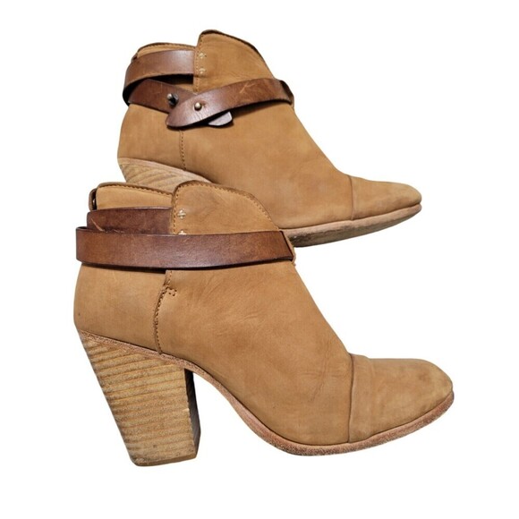 Rag & Bone Harrow $495 Women's Booties Ankle Boots Size EU 37 US 6.5 Brown - Picture 9 of 12